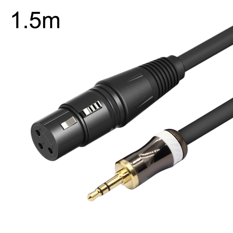 

3.5mm To Caron Female Sound Card Microphone Audio Cable, Length: 1.5m