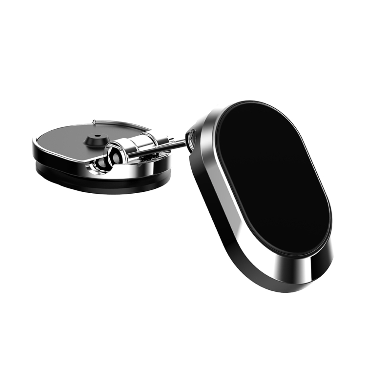 

U18 Mini Car Foldable Rotating Magnetic Mobile Phone Navigation Holder(Silver)