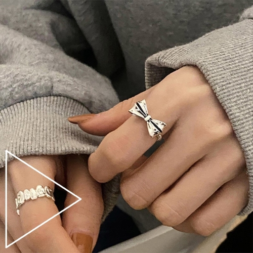 

S925 Sterling Silver Vintage Ring Chain Jewelry, Color: J2657