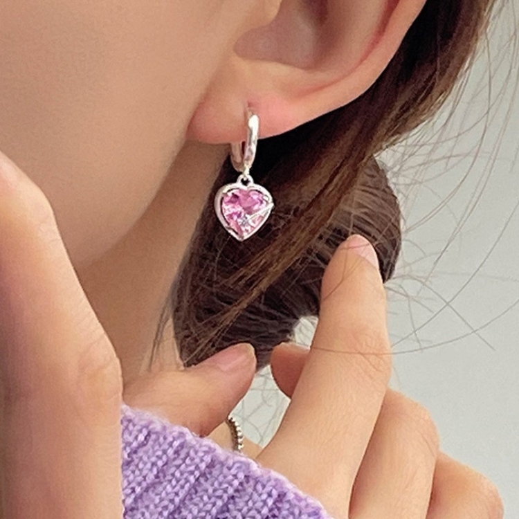 

Shell Double Layer Earrings with Diamond Earrings, Color: EH1395