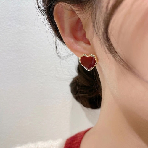 

Shell Double Layer Earrings with Diamond Earrings, Color: EH1223
