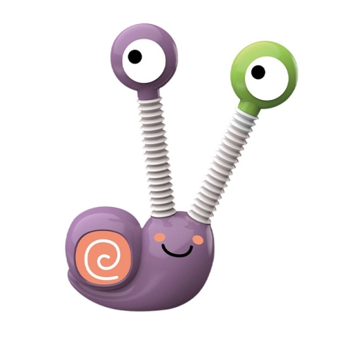 

Telescopic Tube Snail Children Decompression Toy, Color: No Light Purple