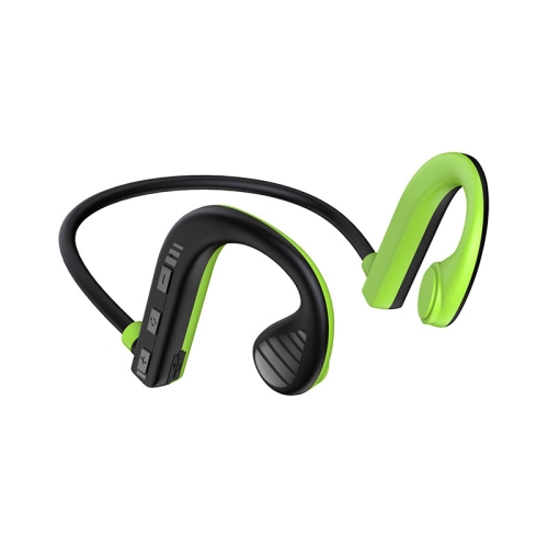 

W10 Bone Conduction Wireless Portable Hanging Ear IPX5 Waterproof Noise Reduction Bluetooth Earphone, Style: Boxed(Black+Green)