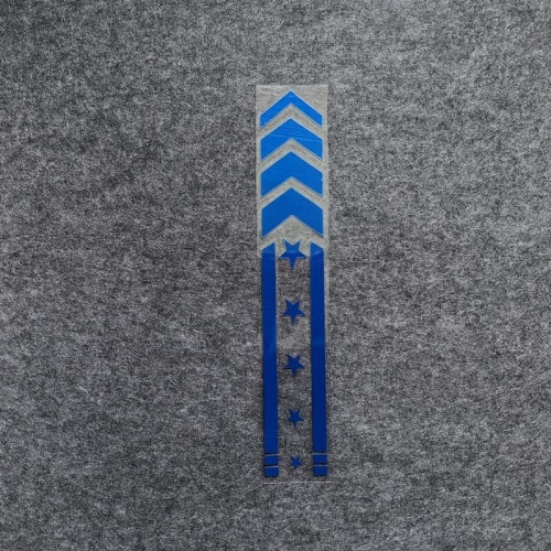 

10pcs Motorcycle Car Fender Reflective Sticker Modified Decorative Waterproof Sticker Arrow Star(Blue)