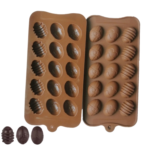 

10pcs Easter Mini Colorful Egg Silicone Chocolate Mold