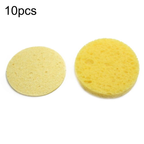 

50pcs High Temperature Resistant Soldering Iron Cleaning Cotton Wood Pulp Sponge,Spec: Thickened Round 5.1cm