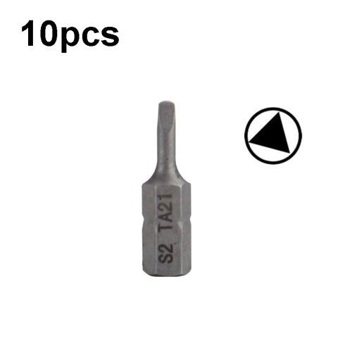 

10pcs Electric Screwdriver Short Batch Head Strong Magnetic Driver Head, Series: Triangle TA21