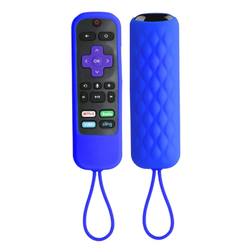 

For TCL Roku 3600R/3900/Voice RCAL7R 2pcs Remote Control Silicone Case(Sea Blue)