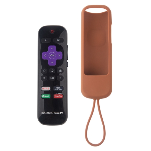 

For TCL Roku 3600R/3900/Voice RCAL7R 2pcs Remote Control Silicone Case(Coffee)