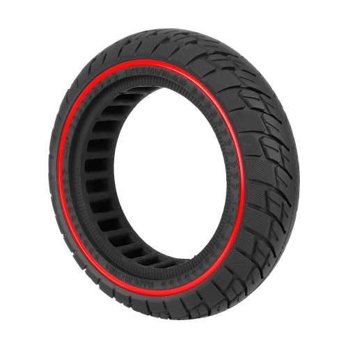 

For Ninebot Max G30 10 X 2.5 Inch (60/70-6.5) Scooter Solid Rubber Tire Red Line