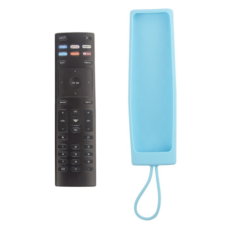 

For Vizio XRT136/XRT140 2pcs Remote Control Silicone Case(Sky Blue)