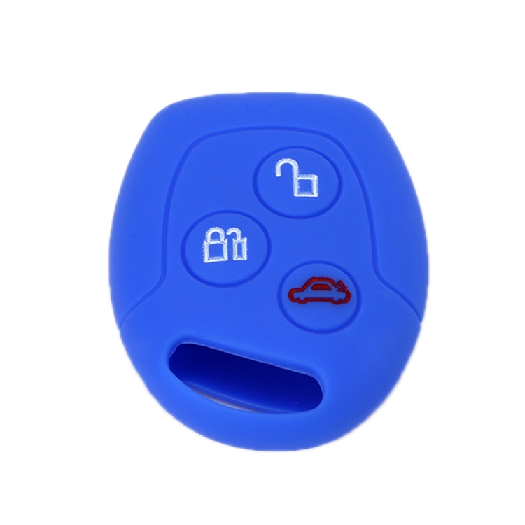 

For Ford Transit/Focus 2pcs 3-Button Silicone Key Protector(Sea Blue)