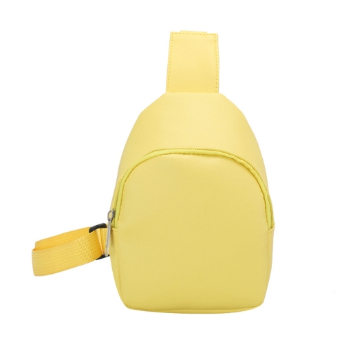 

Children Casual Messenger Bag Single-shoulder Coin Chest Bag(Yellow)