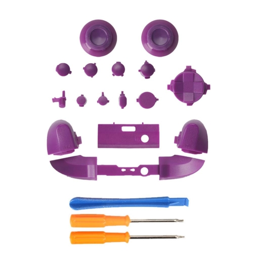 

For Xbox Series X Controller Thumbstick LB RB Bumpers Trigger Buttons With Screwdriver Accessories(Purple)