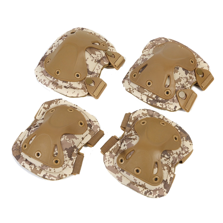 

4pcs/set Sports Knee and Elbow Pads Outdoor Sport Safety Gear Drop(Desert Digital)