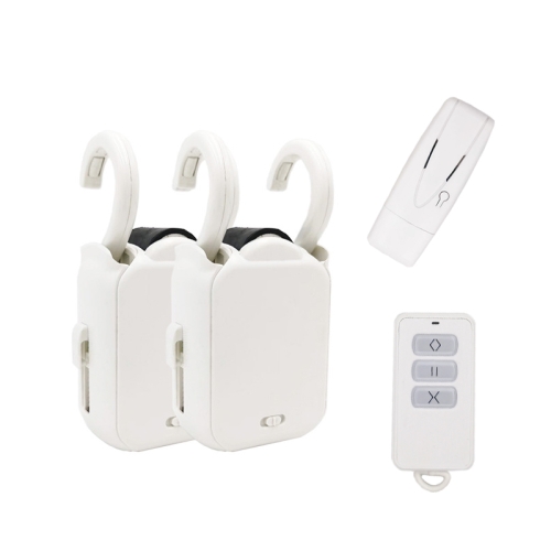 X101 Smart Home automatische gordijnmachine met afstandsbediening, stijl: Romeins paalmodel dubbele host + gateway