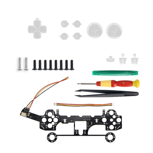 

For PS5 Controller LED Light Button Kit DIY Light Panel Board Luminated D-Pad Set B