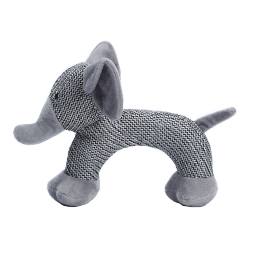 

2pcs Dog Linen Chewing Teething Sounding Pet Toy(Elephant)