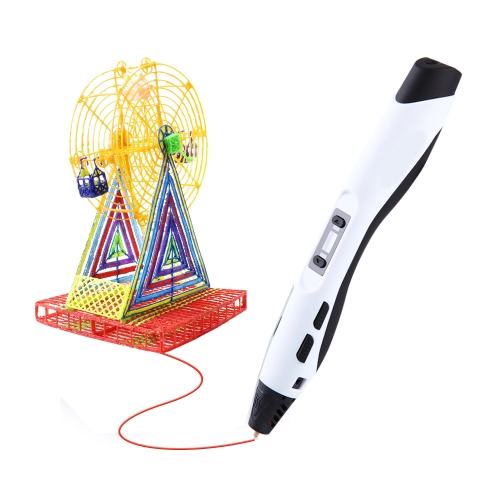 

SL-300A 3D Printing Pen 8 Speed Control High and Low Temperature Version Support PLA/ABS/PCL Filament(White)