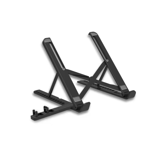 2 In 1 Laptop Mobile Phone Stand Heightening Cooling Stand(Black)