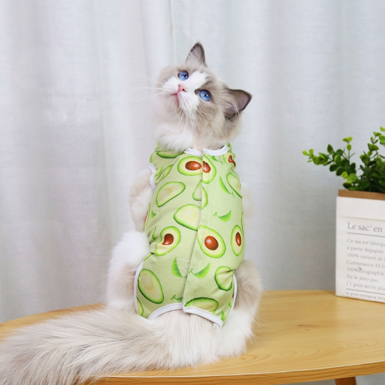 

2pcs Pet Neutering Clothes Post-surgery Care Pet Clothes, Size: S(Avocado)