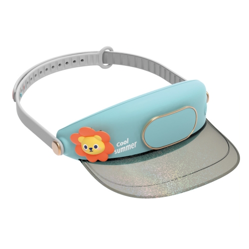 

Cute Pet Bladeless Fan Hat USB Rechargeable Adjustable Speed Summer Sun Protection Sunshade Fan(Sun Lion)