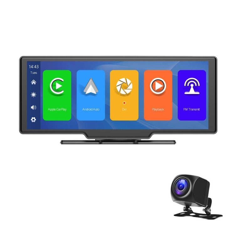 

A3073 HD Wired 9.3 Inch 1 To 1 Smart Player With Wireless Carplay Two-way Video Split-screen Display(Black)