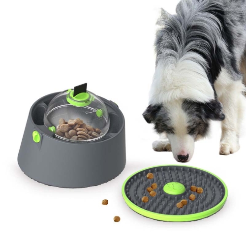 

Multi-functional Card Dog Cage Licking Plate Suction Cup Dog Feeder, Specification: Bowl+Ball+Disk