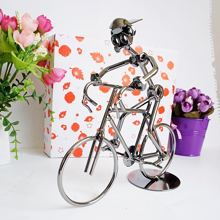 

Q003 Metal Crafts Wrought Iron Bicycle Model Ornament(24 x 5 x 17cm)