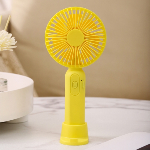 

M9 Handheld Mini Fan Outdoor USB Charging Desktop Fan 800mAh(Yellow)