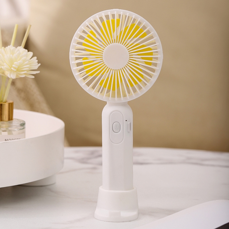 

M9 Handheld Mini Fan Outdoor USB Charging Desktop Fan 1500mAh(White)