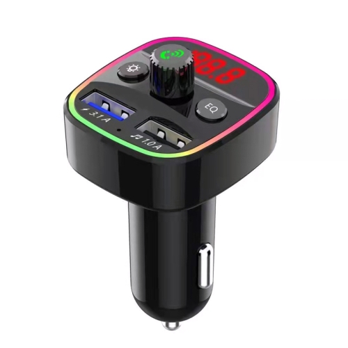 Doosl DSER116 Multifunctional Car FM Transmitter Wireless Music Receiver  with 3.5mm Jack & LCD Display