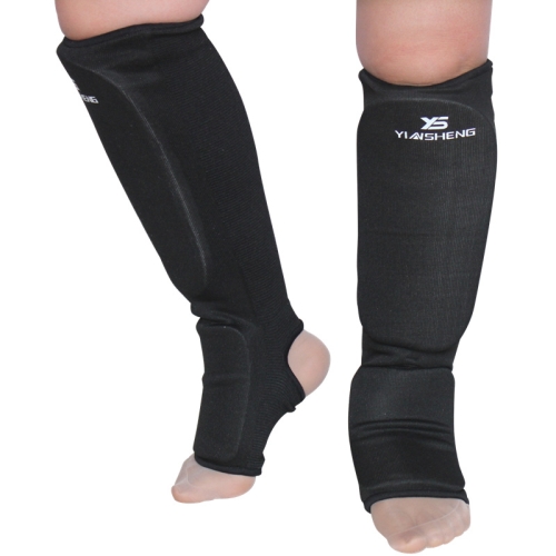 

Elastic Breathable Karate Leg Guards Taekwondo EVA Board Protective Gear, Specification: M (Black)