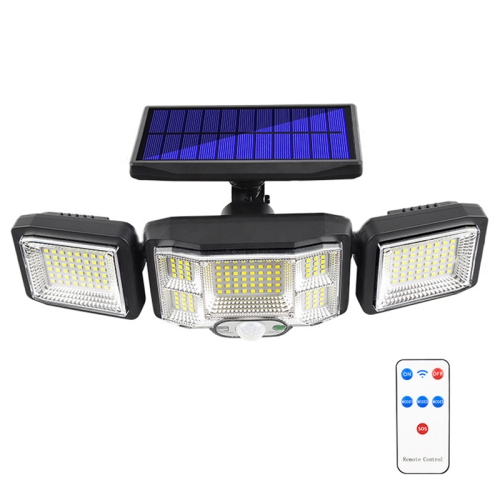 

Remote Control Solar Wall Light LED Triple Rotation Sensor Flood Light, Specification: 192LED Integrated