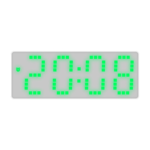 

8017 LED Screen Voice Control Digital Alarm Clock Desktop Multifunctional Temperature Clock(Green)