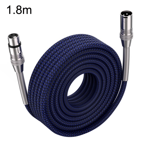 

LHD010 Caron Male To Female XLR Dual Card Microphone Cable Audio Cable 1.8m(Blue)