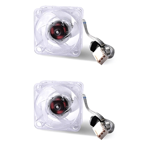 

2pcs Ice Crystal F46 3-pin Transparent Fan Main Board Heat Dissipation Hydraulic Bearing For North And South Bridge(White)