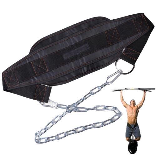 Cintura per pesi fitness con catena di ferro ispessita