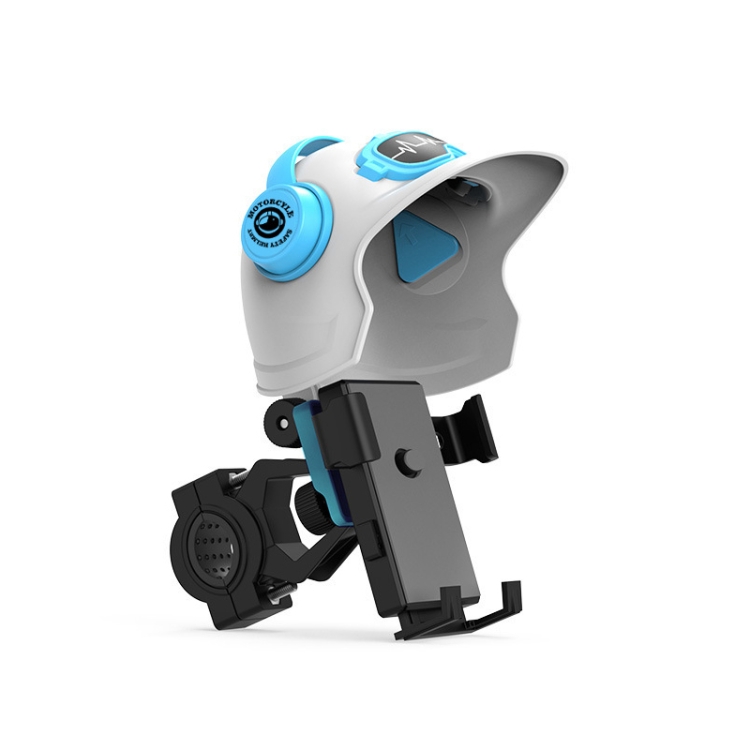 

Small Helmet Sunscreen Phone Stand Bracket Motorcycle Mobile Phone Holder,Spec: Handlebar White