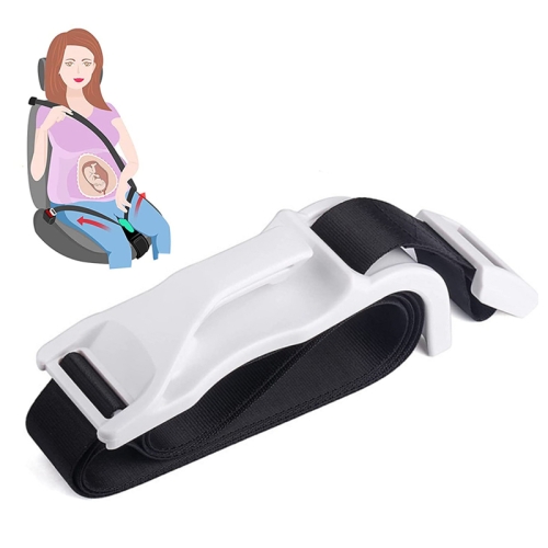 Ceinture de sécurité de voiture enceinte anti-étranglement Protection du  ventre Régulateur fœtal (Blanc)