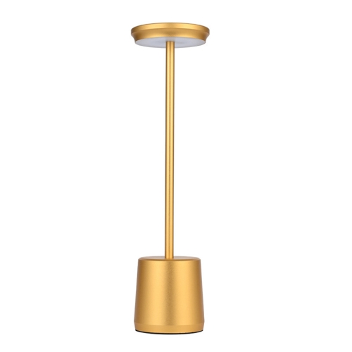 

MZ-L2301 Charging Wireless Simple Metal Touch LED Table Lamp, Style: SE Version Gold