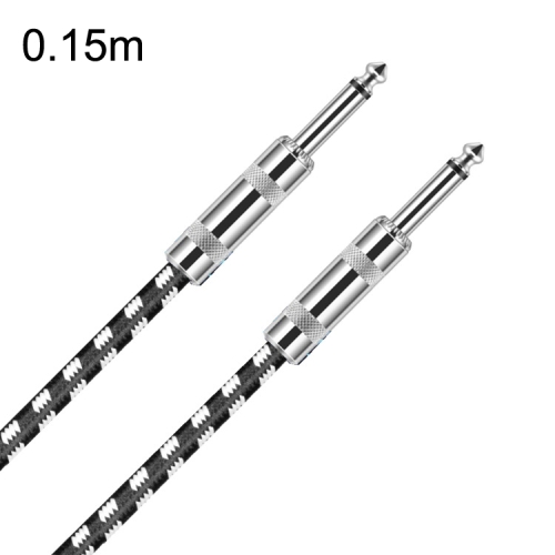 

0.15m 2 Straight Head 6.35mm Guitar Cable Oxygen-Free Copper Core TS Large Two-core Cable