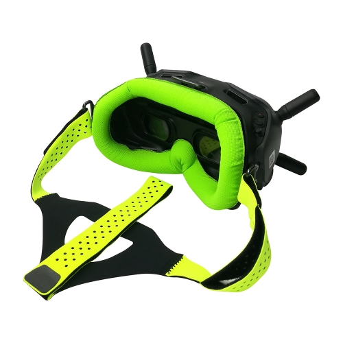 

For DJI FPV Goggles V2 Foam Padding Headband Accessories, Green Face Mask+Green Headband