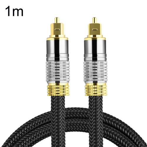 

CO-TOS101 1m Optical Fiber Audio Cable Speaker Power Amplifier Digital Audiophile Square To Square Signal Cable(Bright Gold Plated)
