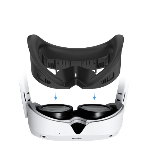 

For Pico 4 VR Headset Extra Wide PU Foam Cushion Cover Face Mask(Black)