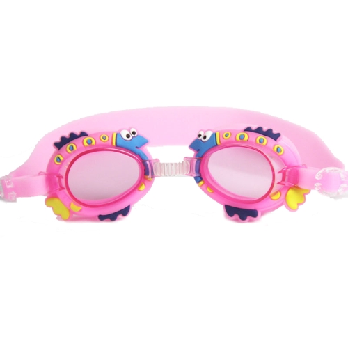 

Cartoon Children Swimming Goggles Baby Waterproof Anti-fog High-definition Swimming Goggles(Pink Fish)