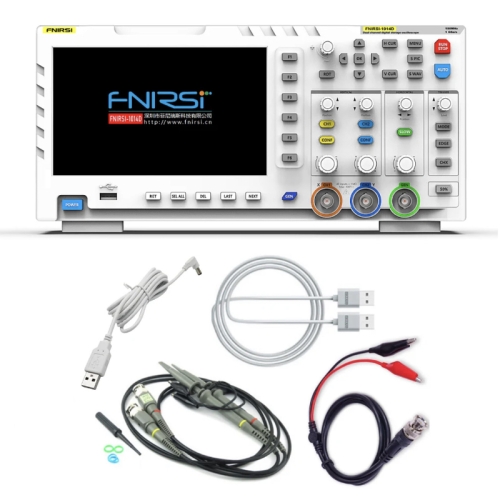 FNIRSI 1014D 2 in 1 Oscilloscopio digitale a banda larga 100M a doppio  canale Generatore di