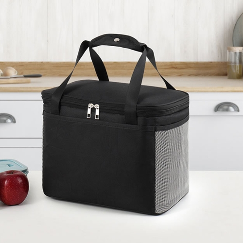 

Reusable Lunch Bag Insulated Lunch Box Office School Picnic Beach Leak-Proof Lunch Tote Small Black