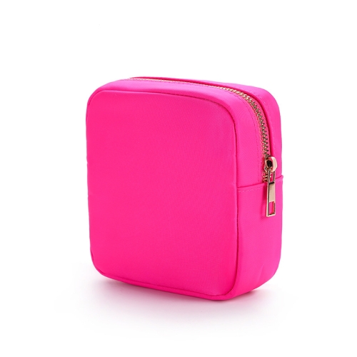 

MS-350 Candy Color Nylon Waterproof Cosmetic Storage Bag(Rose Red)