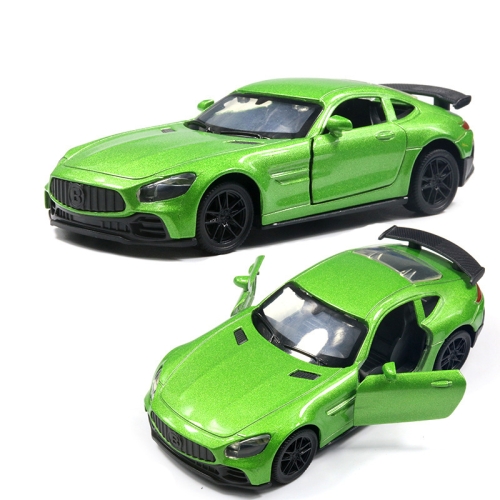 

1:36 Three-door Open Alloy Sports Car Model Pull Back Car Boy Toy(GTR Green)